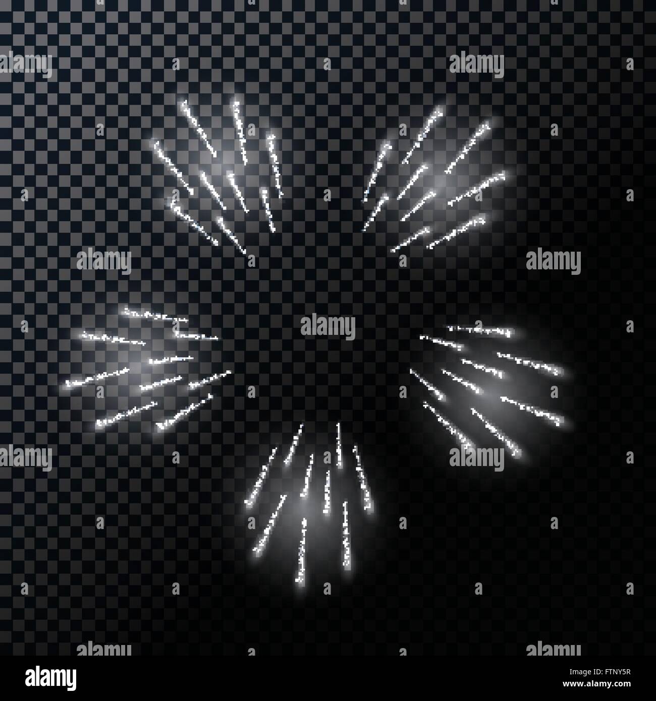 Star Burst with Sparkles. Vector illustration on Transparent Ba Stock ...