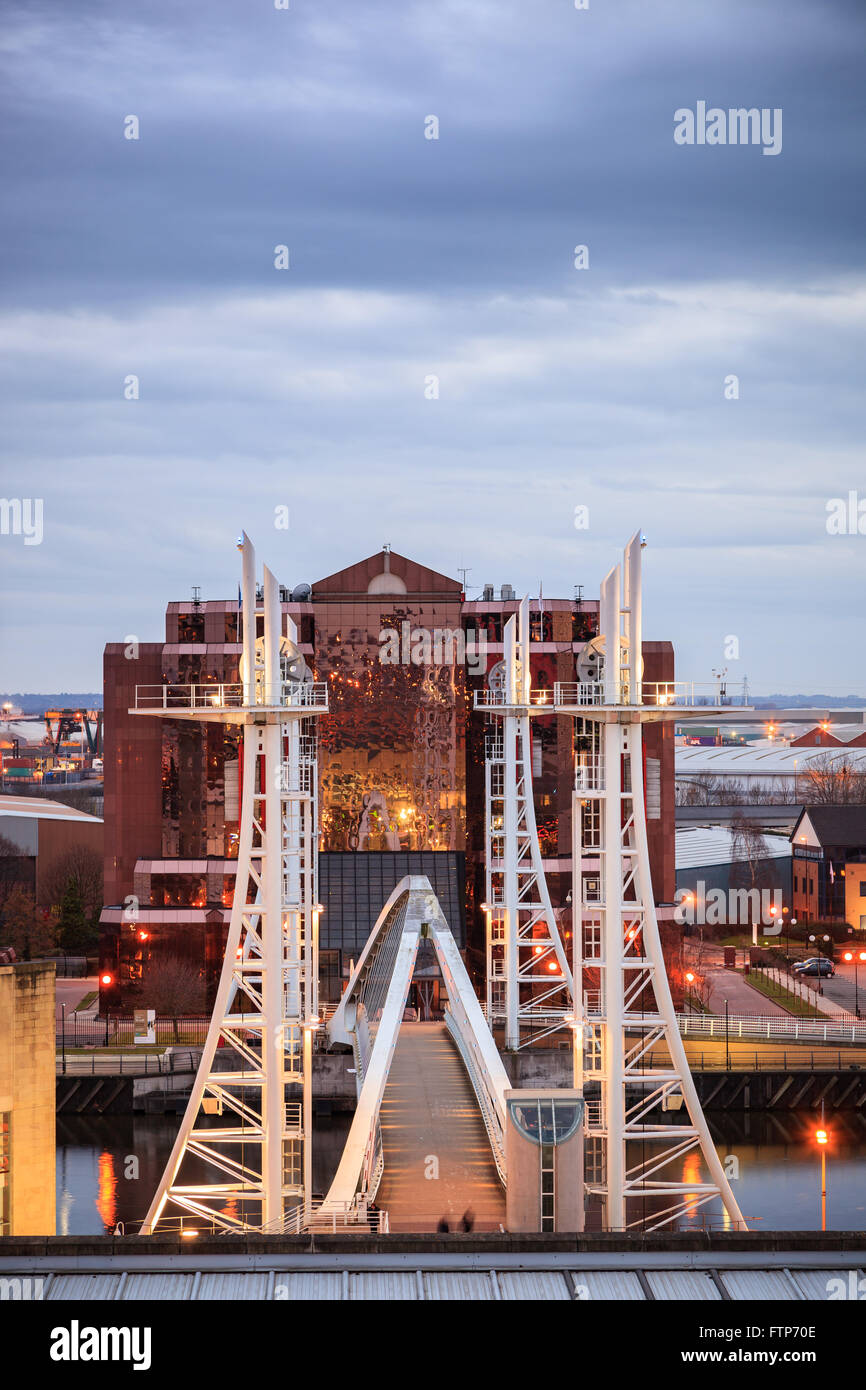 Manchester is a major city in the northwest of England Stock Photo