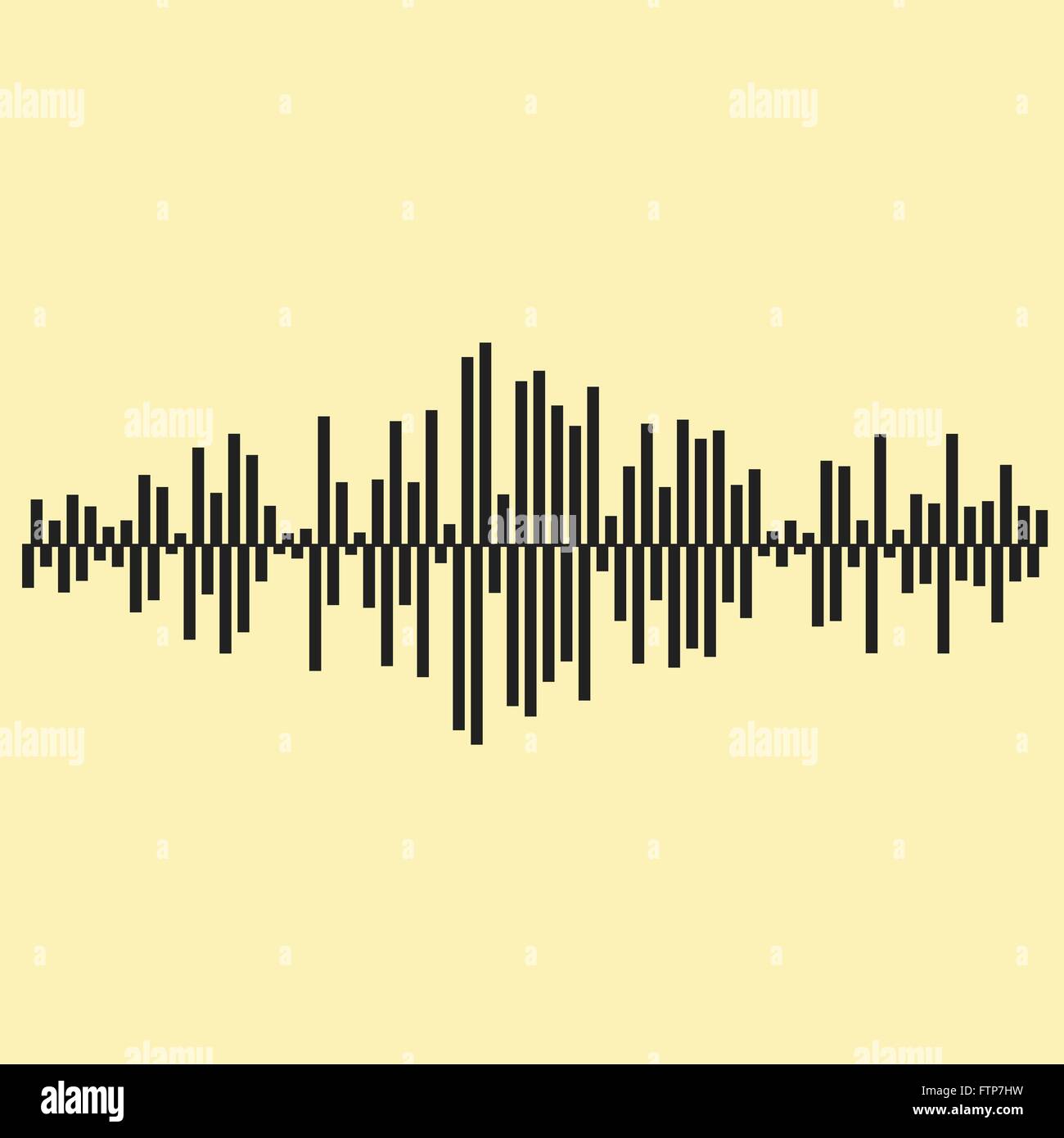 Sound waves illustartion. Music background  EPS 10 vector file included Stock Vector