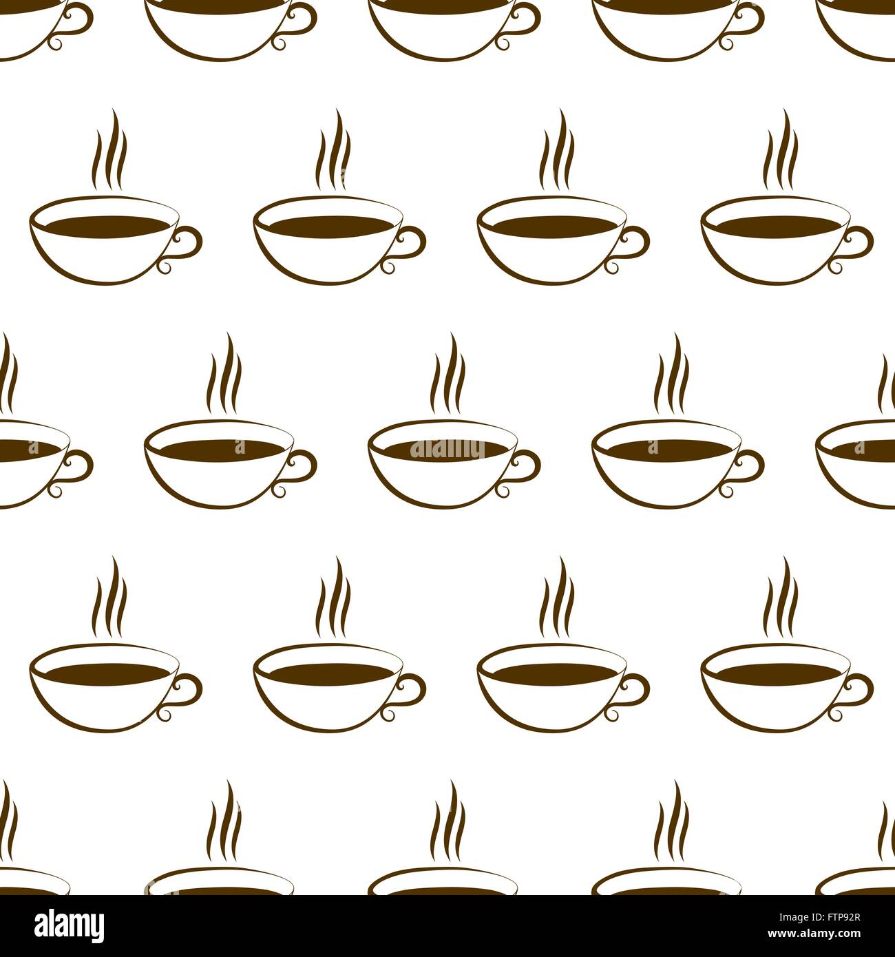 coffee cup seamless Stock Vector Image & Art - Alamy
