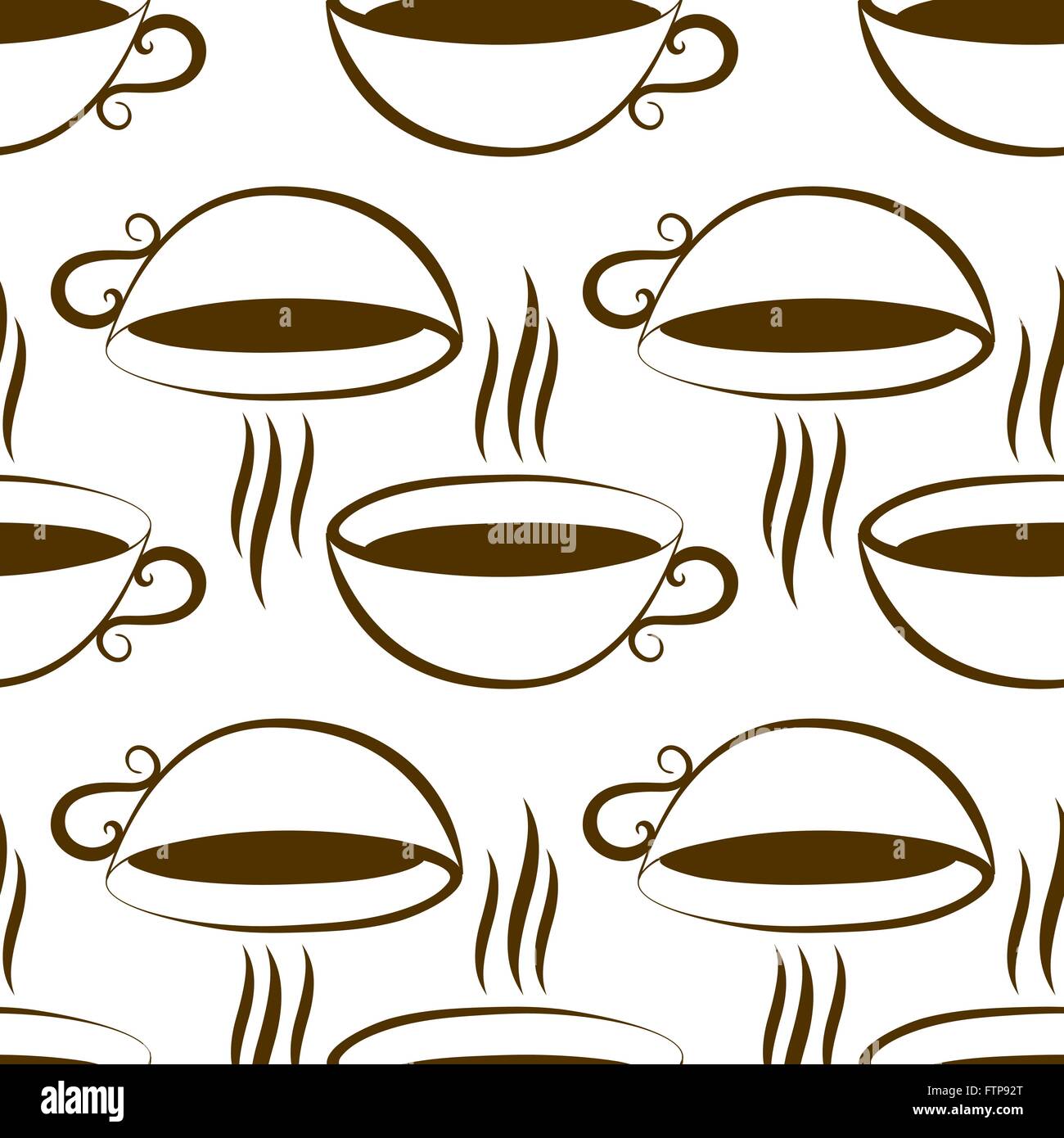 coffee cup seamless Stock Vector Image & Art - Alamy