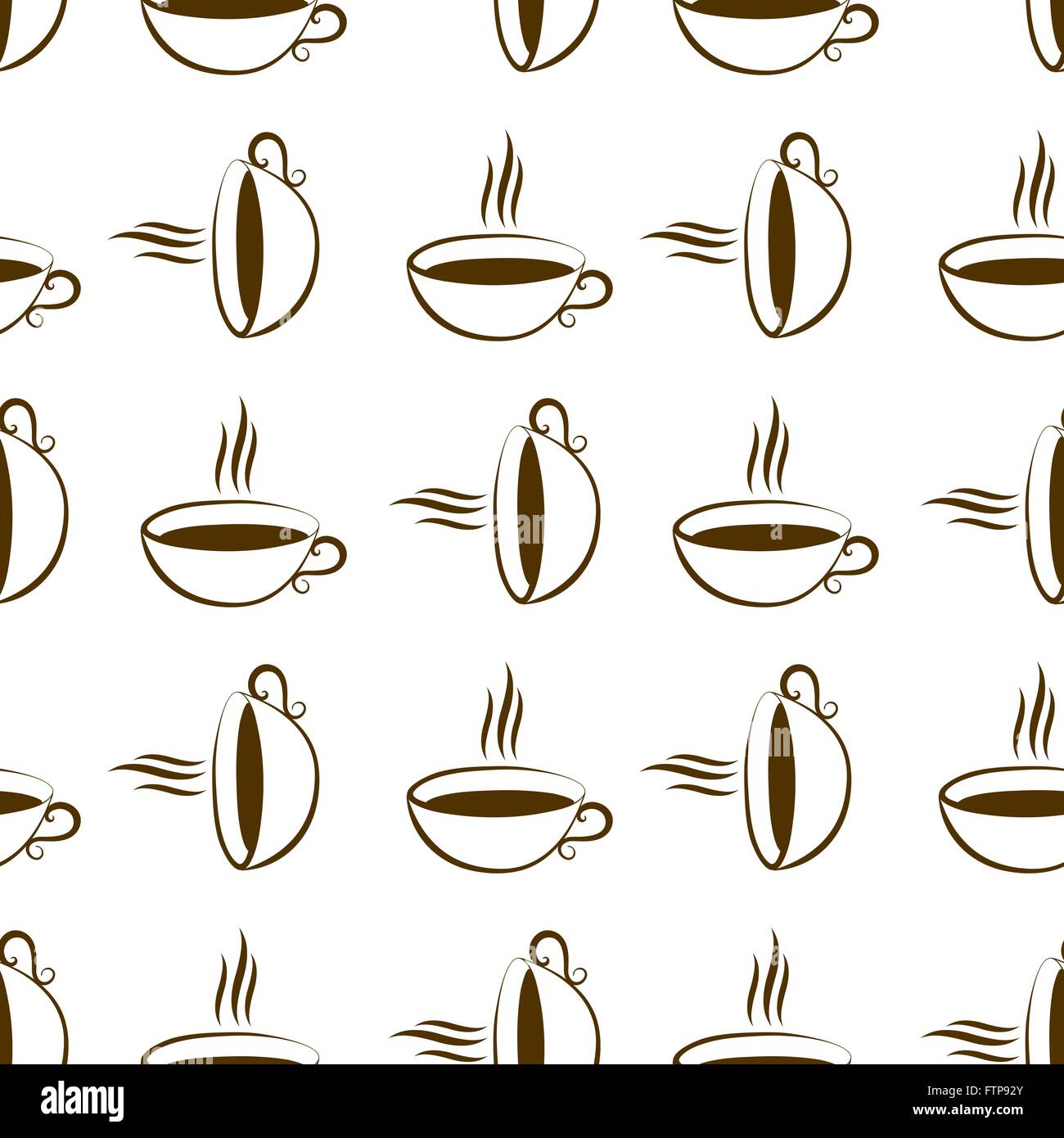 coffee cup seamless Stock Vector Image & Art - Alamy