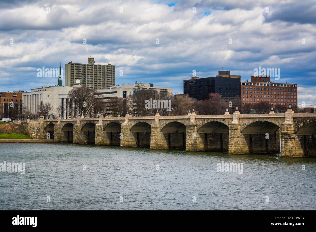 The Market Street Bridge over the Susquehanna River, in Harrisburg