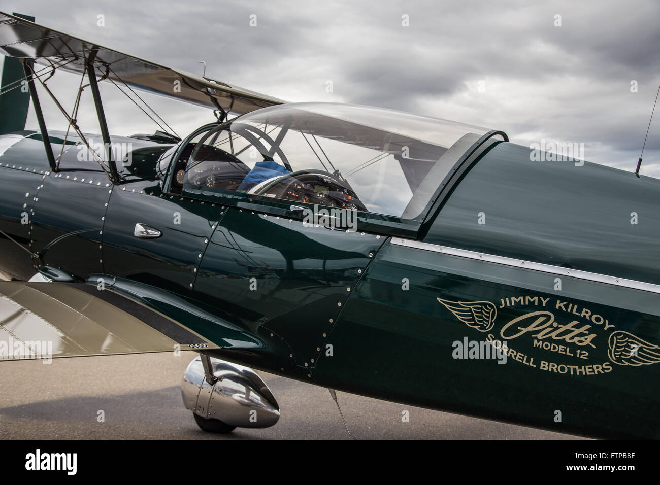 Redding, California, USA A Pitts Model 12 stunt plane built by Jimmy