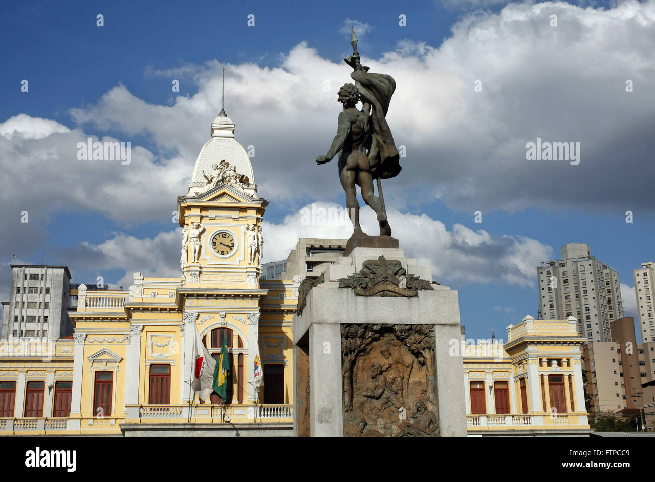 Monument Mining Civilization in Praca Rui Barbosa or Station Square in Belo Horizonte - MG Stock Photo