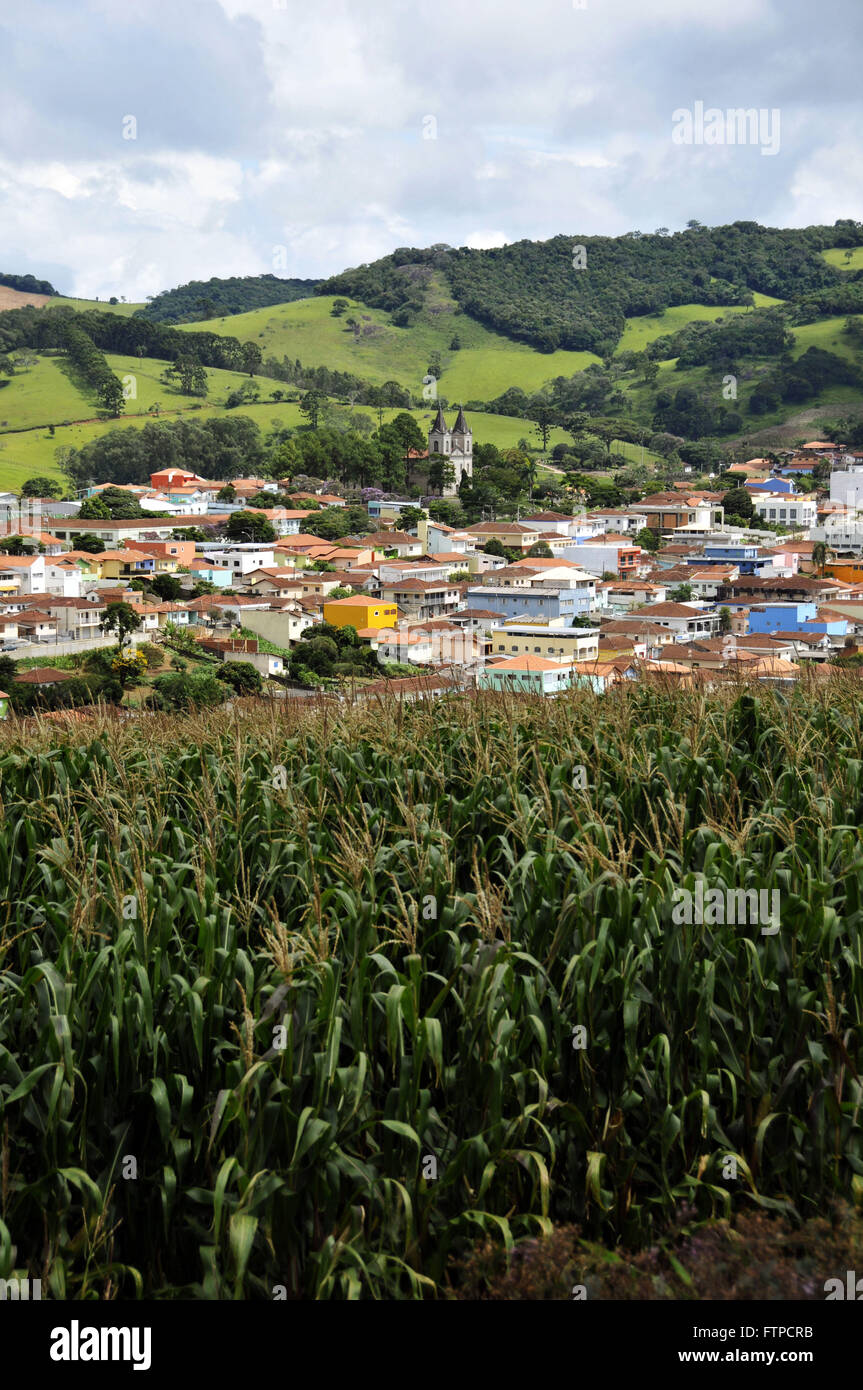 City Bueno Brandao at the edges of the Serra da Mantiqueira - south of Minas Gerais Stock Photo