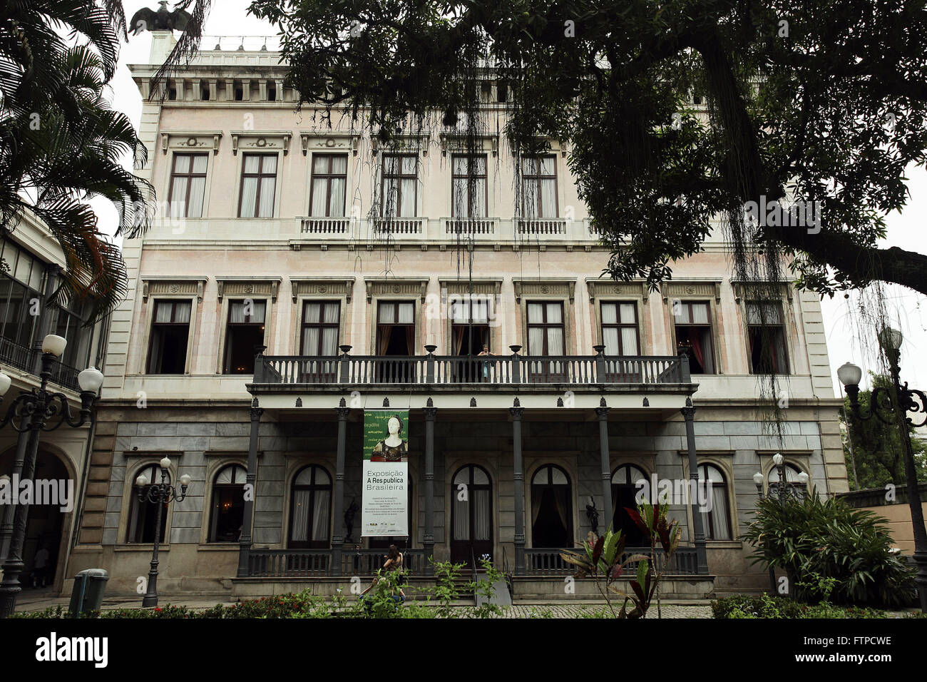 Internal facade of the Museum of the Republic - Presidential Palace - built between 1858 and 1867 Stock Photo