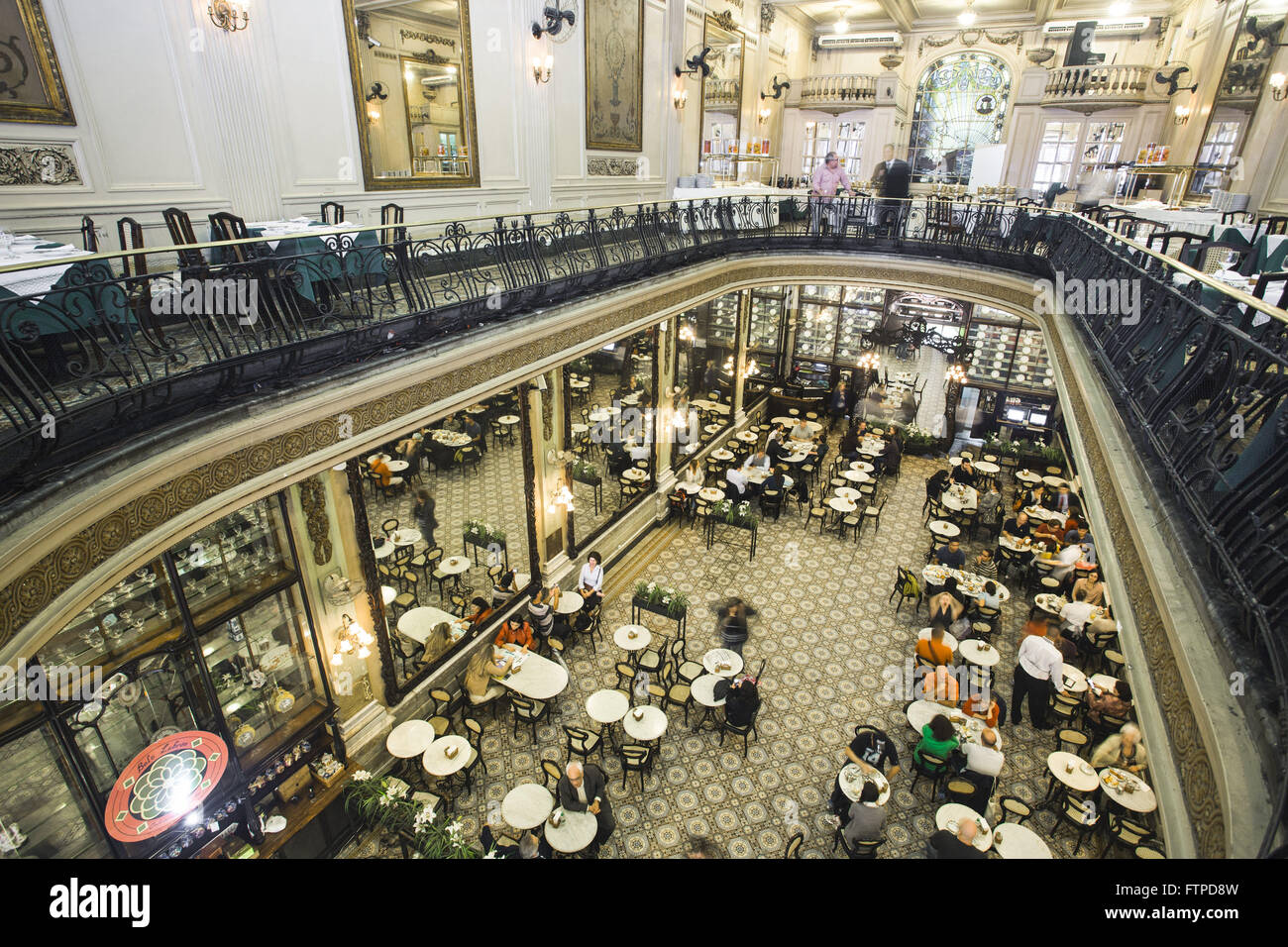 Confectionery Colombo - inaugurated in 1894 in art nouveau style Stock Photo