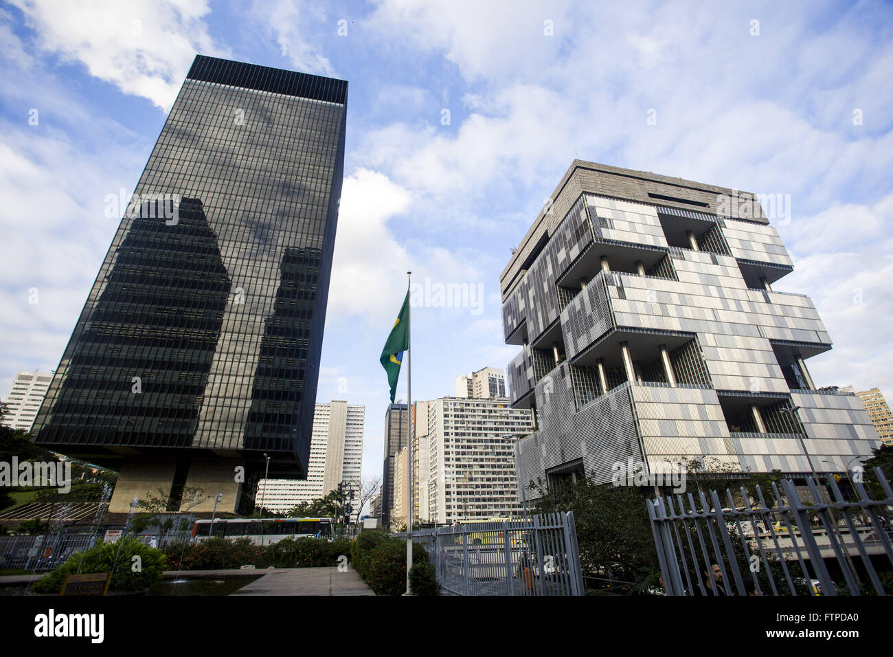 Petrobras and BNDES buildings right on Avenida Republica de Chile downtown Stock Photo