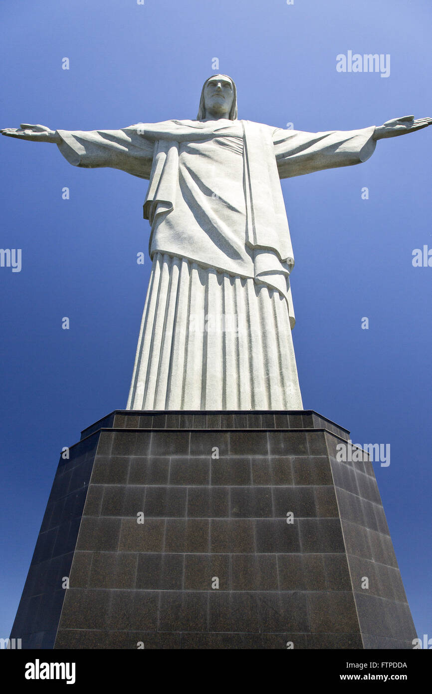 Christ the Redeemer on Corcovado Mountain Stock Photo