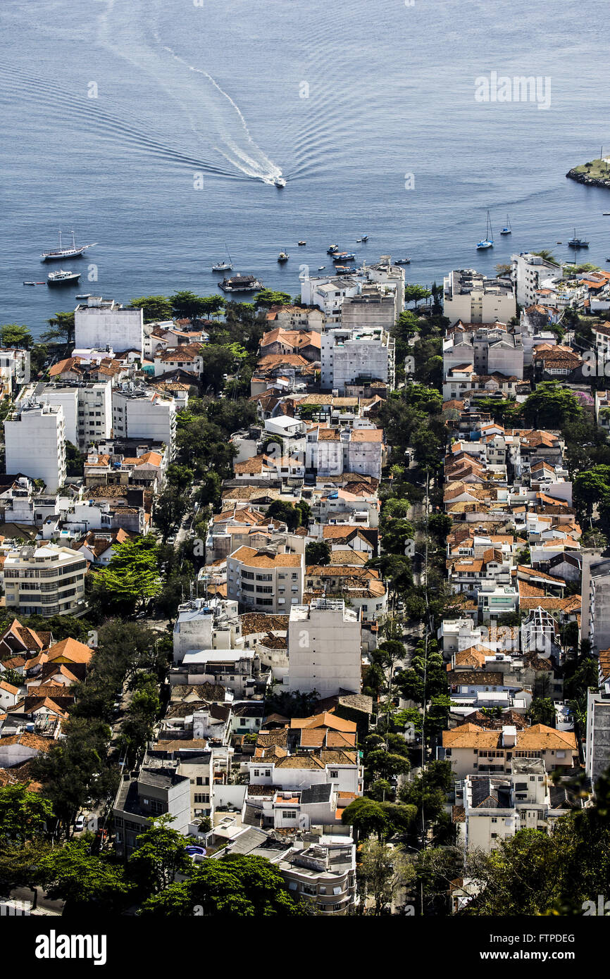 View of Sugar Loaf Mountain at the entrance of Guanabara Bay - south of the city Stock Photo