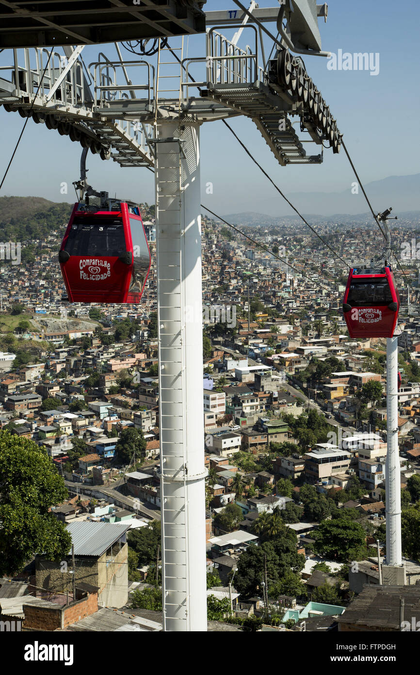 Cable Car Complexo do Alemao in northern city Stock Photo