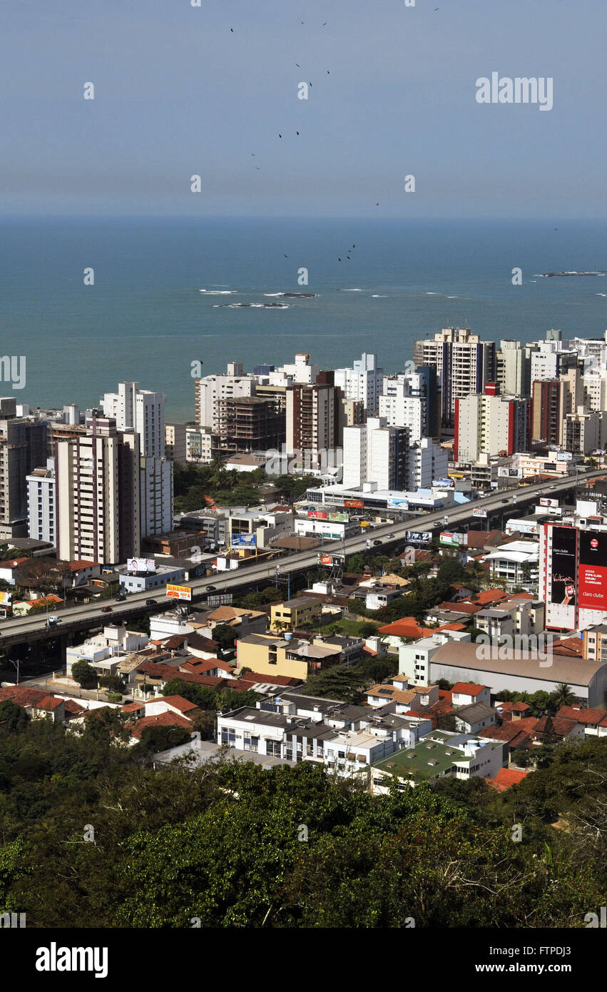 View of the city of Vila Velha from the Nossa Senhora da Penha Stock Photo
