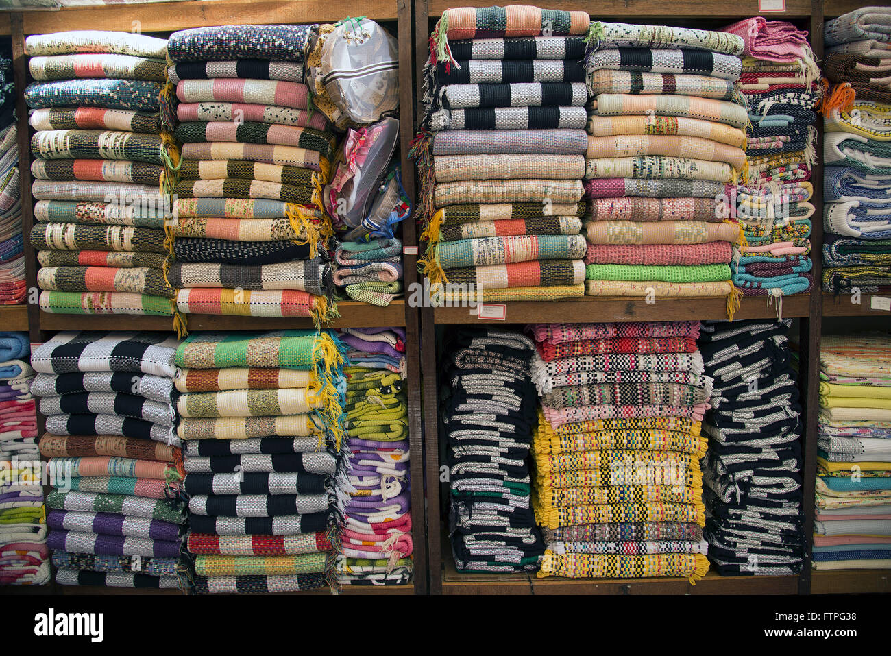Products store specializing in textile crafts Stock Photo