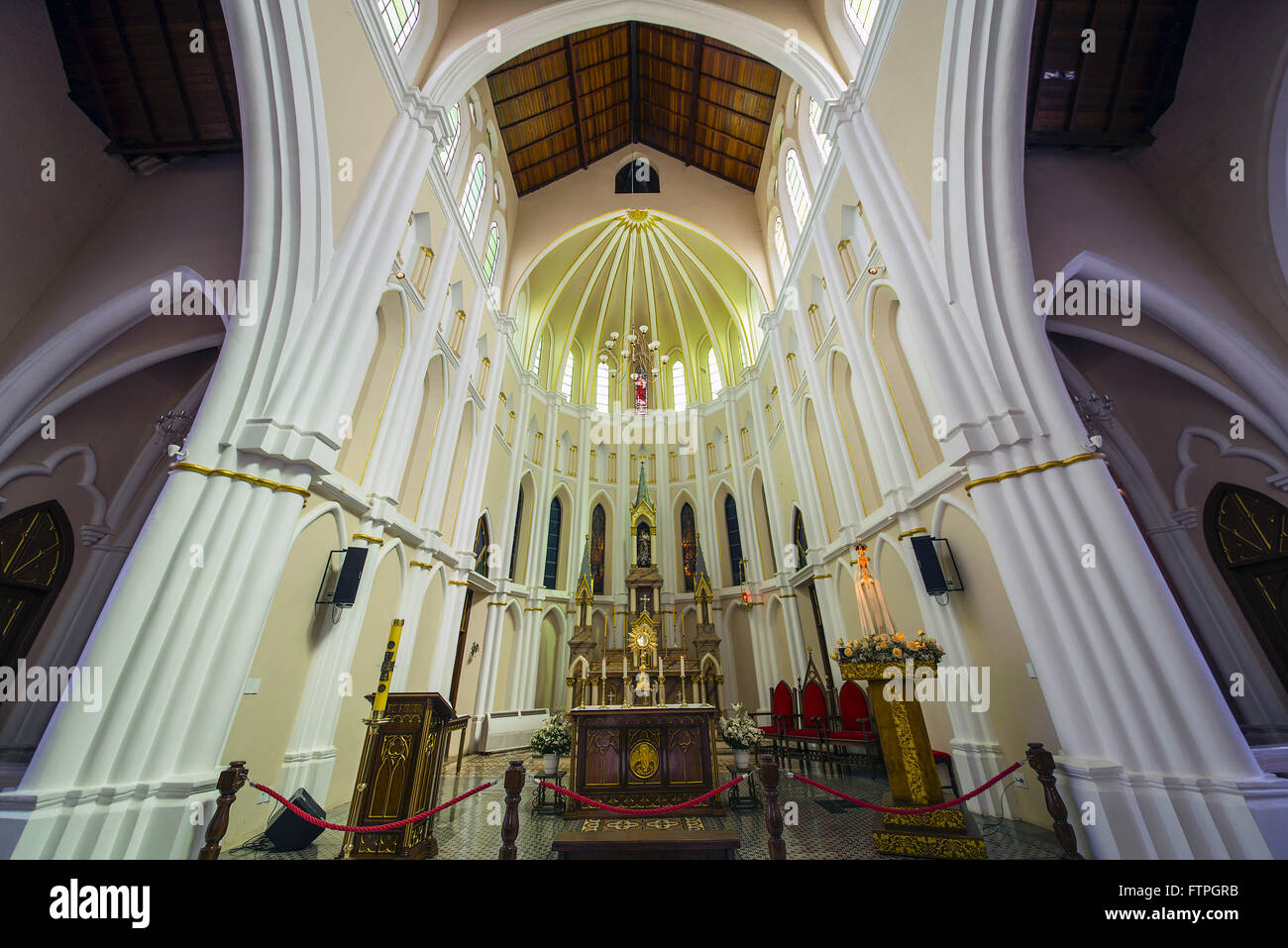 The Eucharistic Altar Shrine Our Lady of Good Order located in Morro da Conceicao Stock Photo