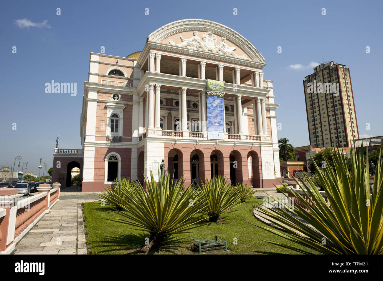 Teatro Amazonas - built in 1896 during the rubber boom Stock Photo