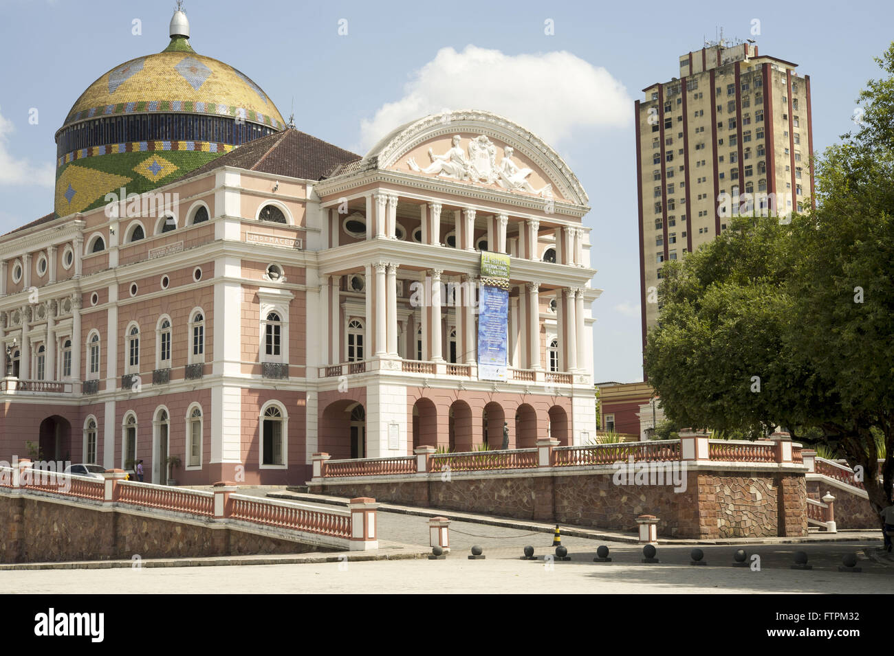 Teatro Amazonas - built in 1896 during the rubber boom Stock Photo