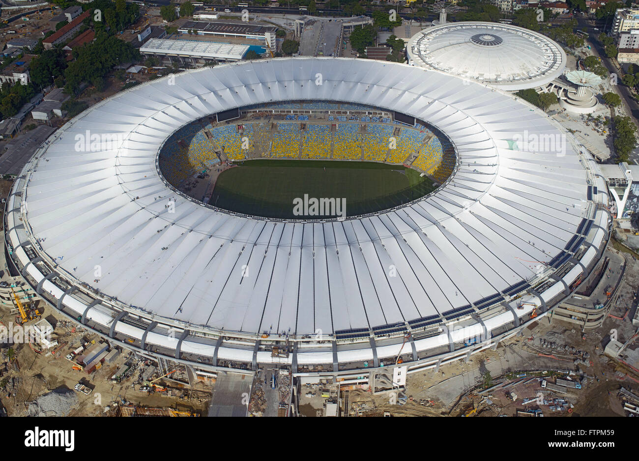 Aerial view of the Maracana Stadium - hosting the World Cup 2014 Stock Photo