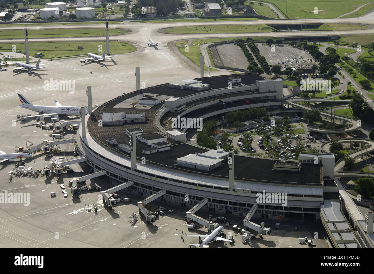 Galeao - - the Rio de Janeiro International Airport Antonio Carlos Jobim on Governor`s Island Stock Photo