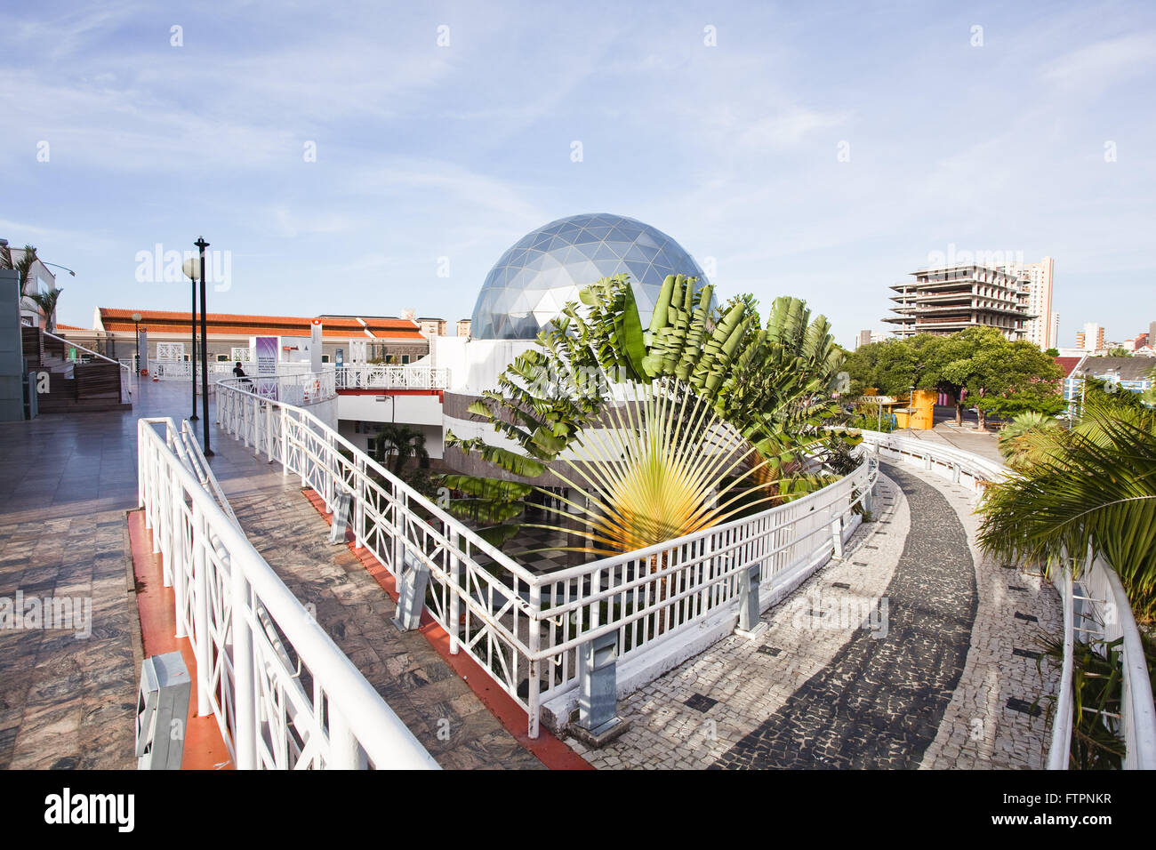 Dragao do Mar Center of Art and Culture with Rubens de Azevedo Planetarium Incidental Stock Photo