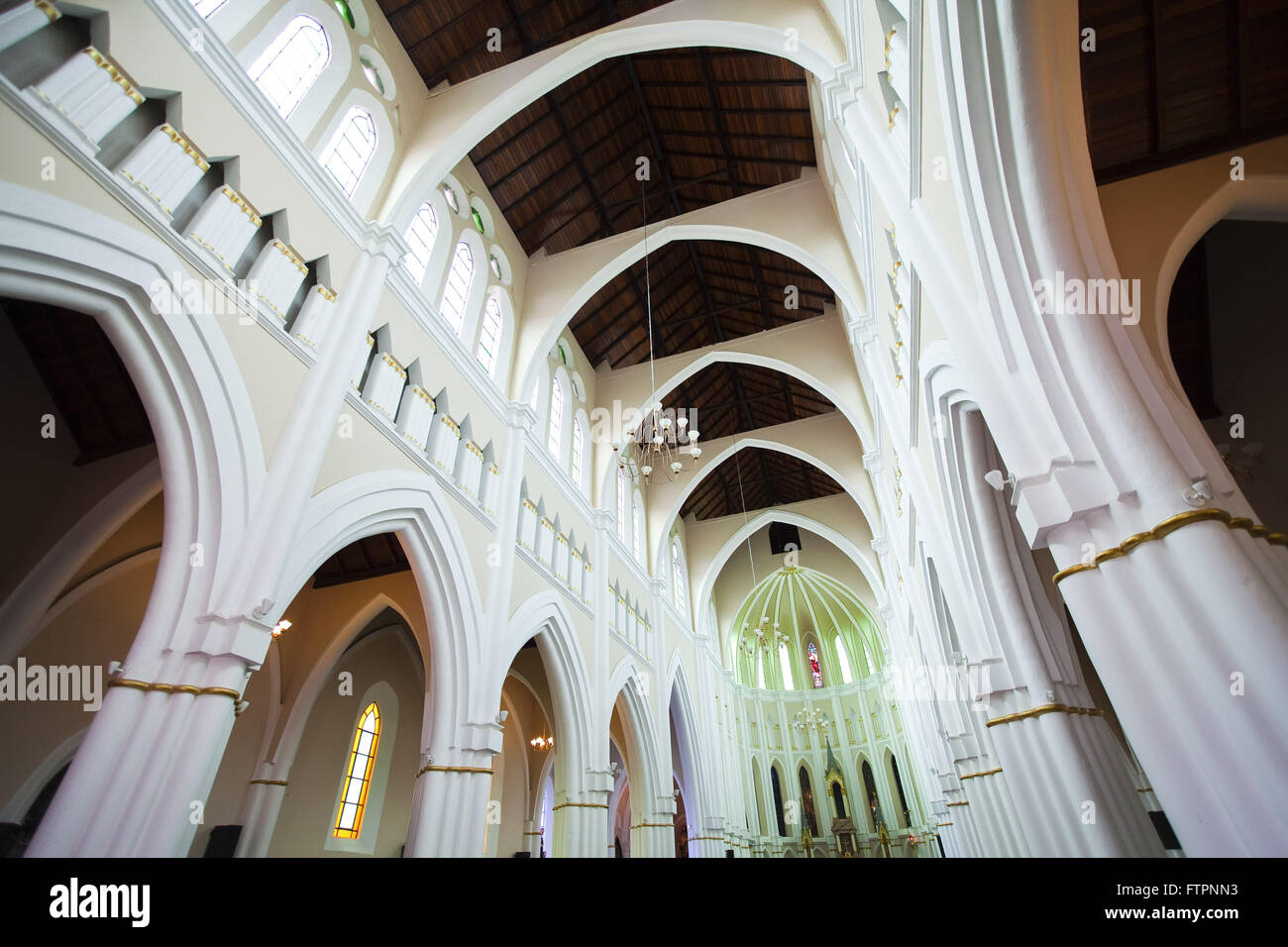 Internal view of Eucharistic Shrine Our Lady of Good Order - center Stock Photo