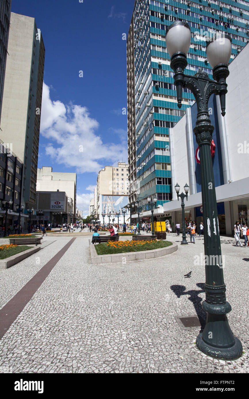 Rua das Flores - boardwalk in historic center Stock Photo