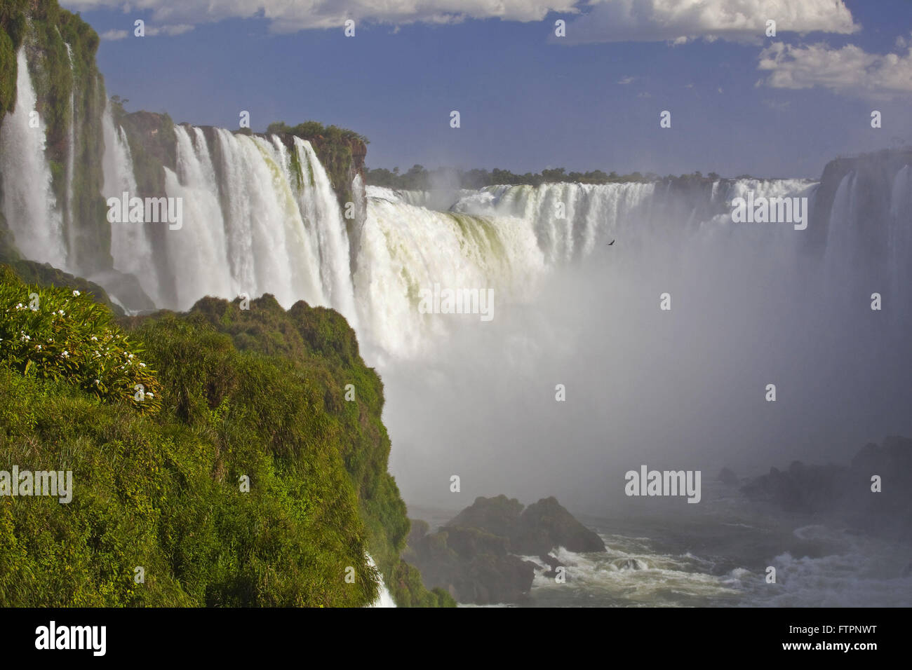Iguacu Falls in Iguacu National Park Stock Photo