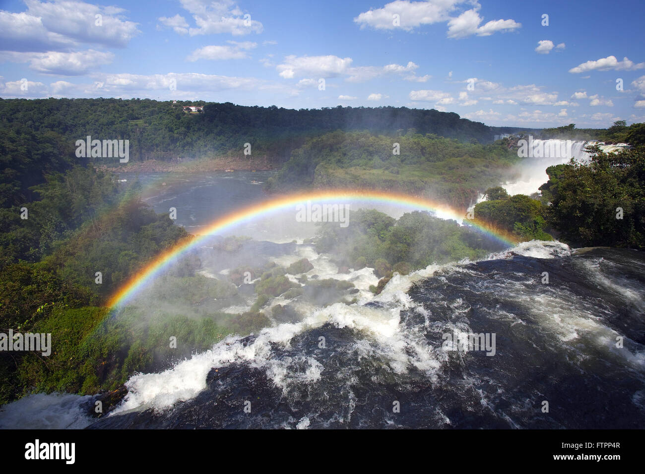 Bow in Cataratas del Iguazu in Iguazu National Park Stock Photo