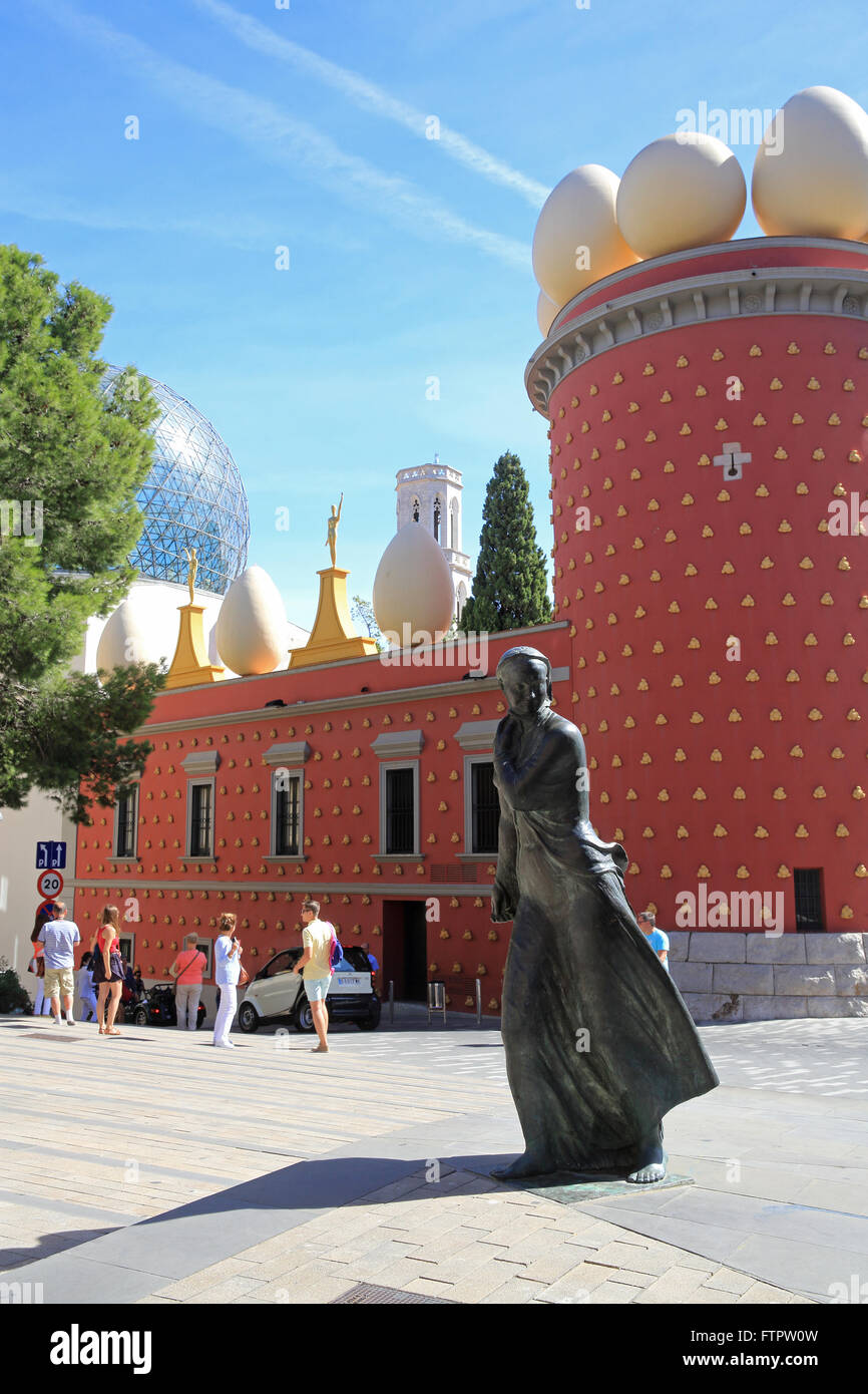 The stunning Dali Theatre-Museum, containing Salvador Dali's surrealist creations, in Figueres, Catalonia, Costa Brava, Spain Stock Photo
