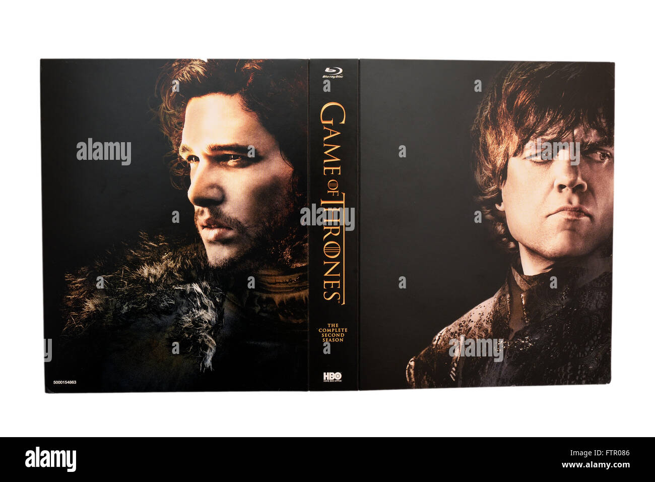 BARCELONA, SPAIN - DEC 27, 2014: Game of Thrones, television series c, on Blu-Ray, with Tyrion Lannister (Peter Dinklage). Stock Photo
