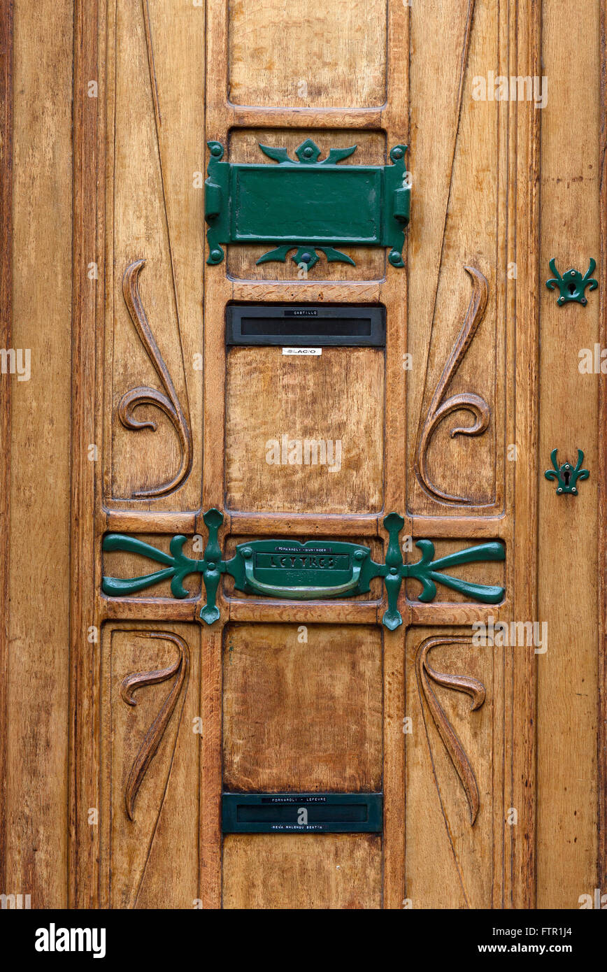 Art Nouveau Brussels door decoration Stock Photo Alamy
