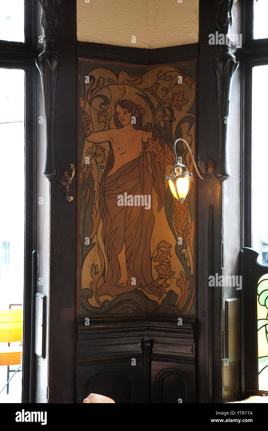 Art Nouveau Brussels Stock Photo