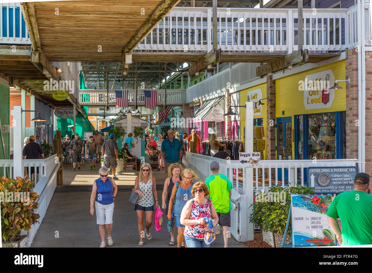 Fishermen's Village offers waterfront restaurants, boutiques, a resort