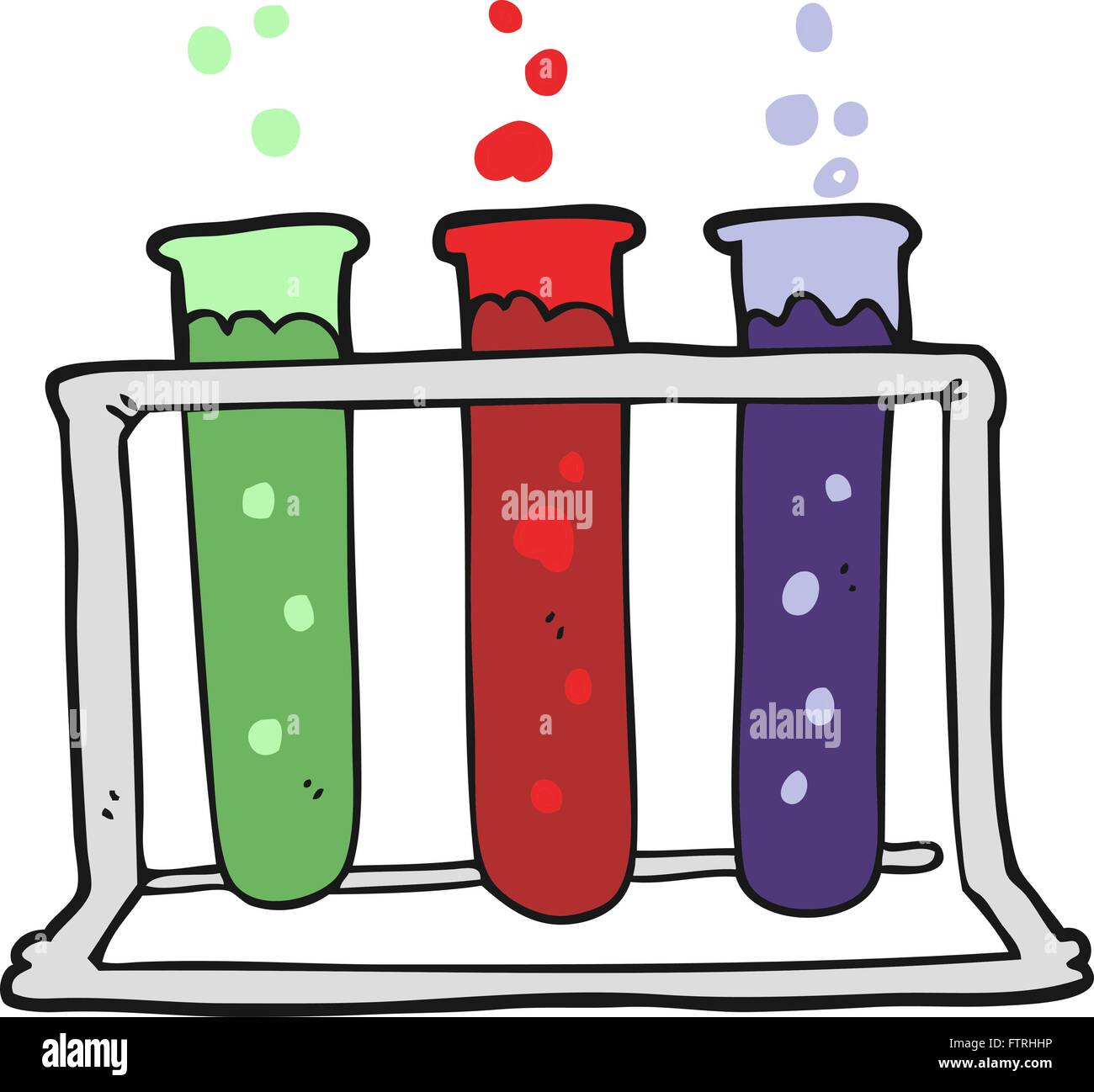 freehand drawn cartoon rack of test tubes Stock Vector Image & Art Alamy