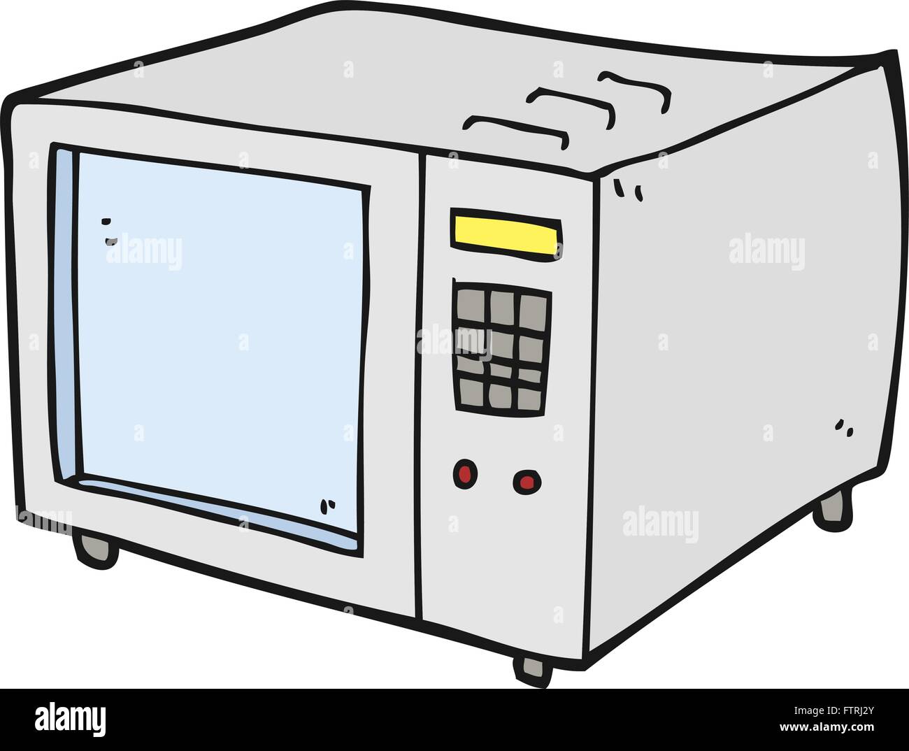 Freehand drawn cartoon microwave hi-res stock photography and images