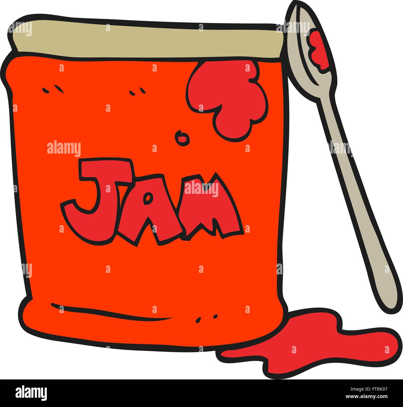 freehand drawn cartoon jam jar Stock Vector Image & Art Alamy