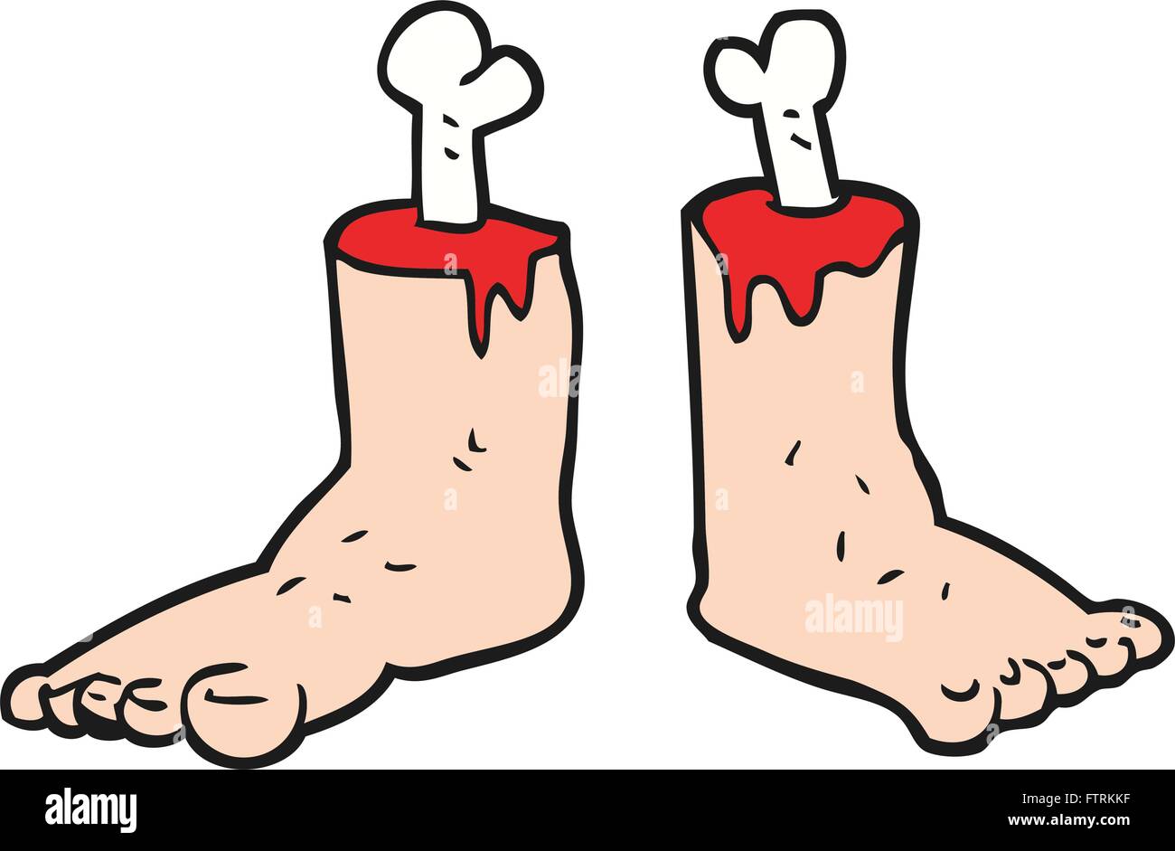 freehand drawn cartoon gross severed feet Stock Vector Image & Art Alamy