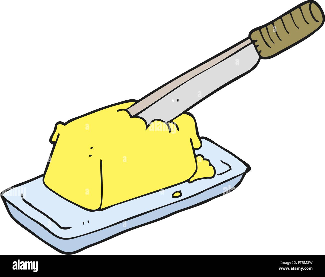 Food illustration retro clip art butter Stock Vector Images Alamy