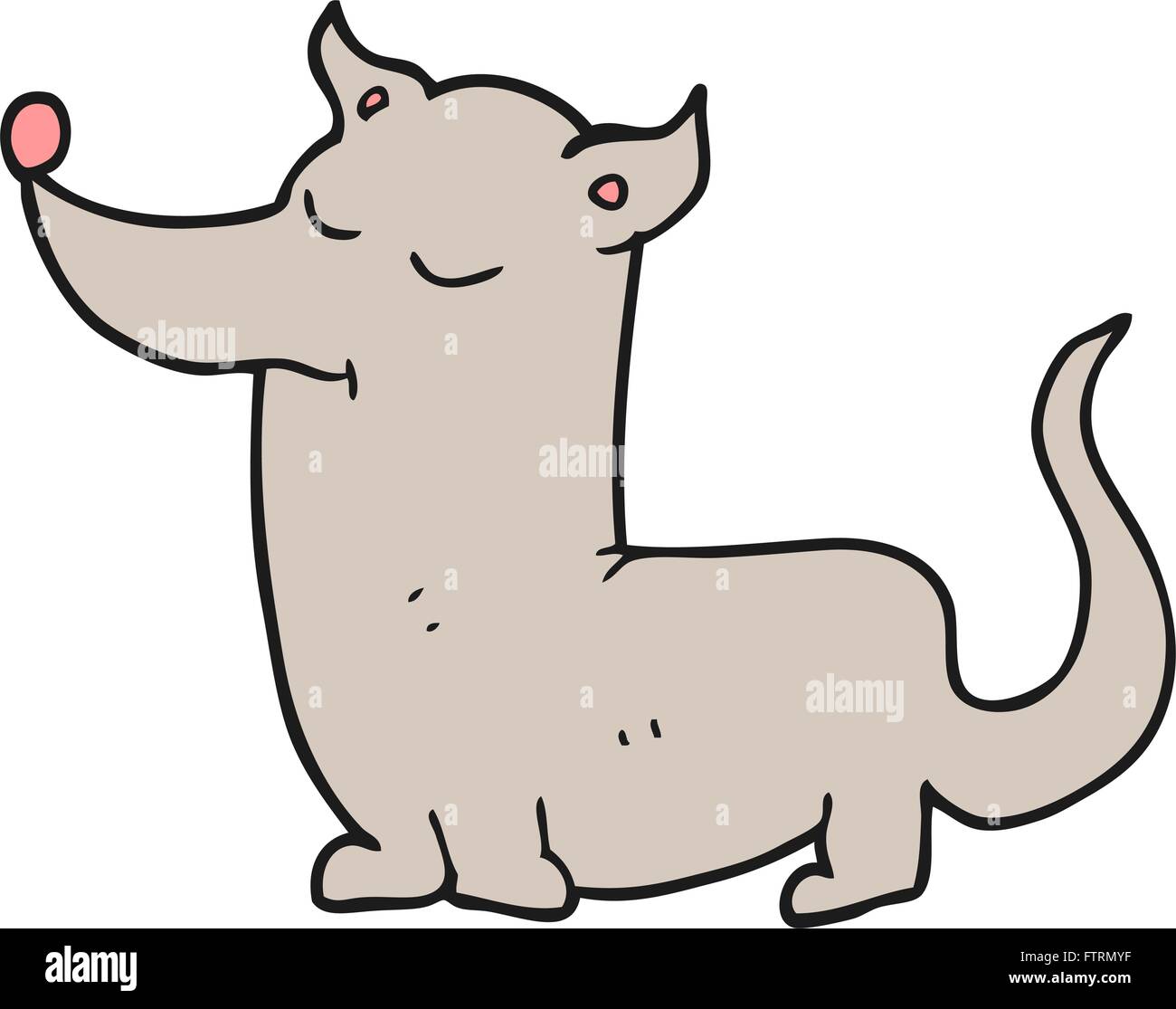 freehand drawn cartoon little dog Stock Vector Image & Art - Alamy