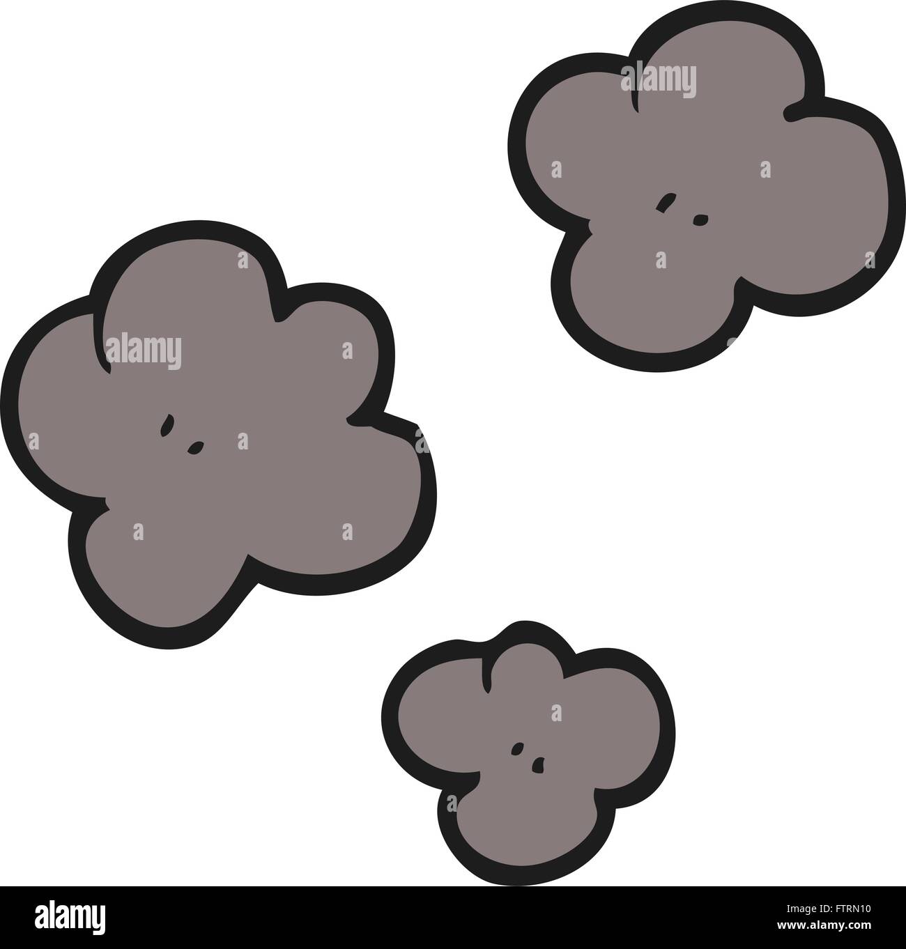freehand drawn cartoon smoke cloud symbol Stock Vector Image & Art - Alamy