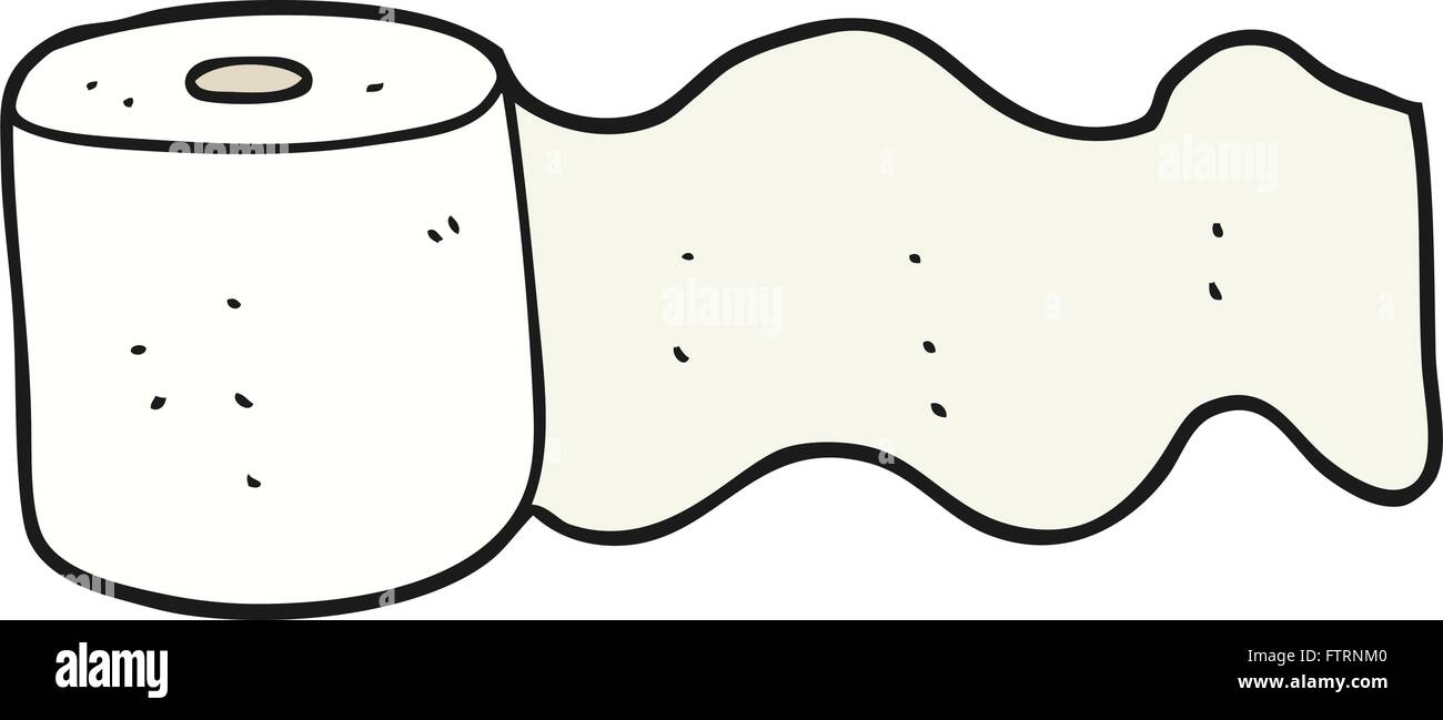 freehand drawn cartoon toilet paper Stock Vector Image & Art Alamy