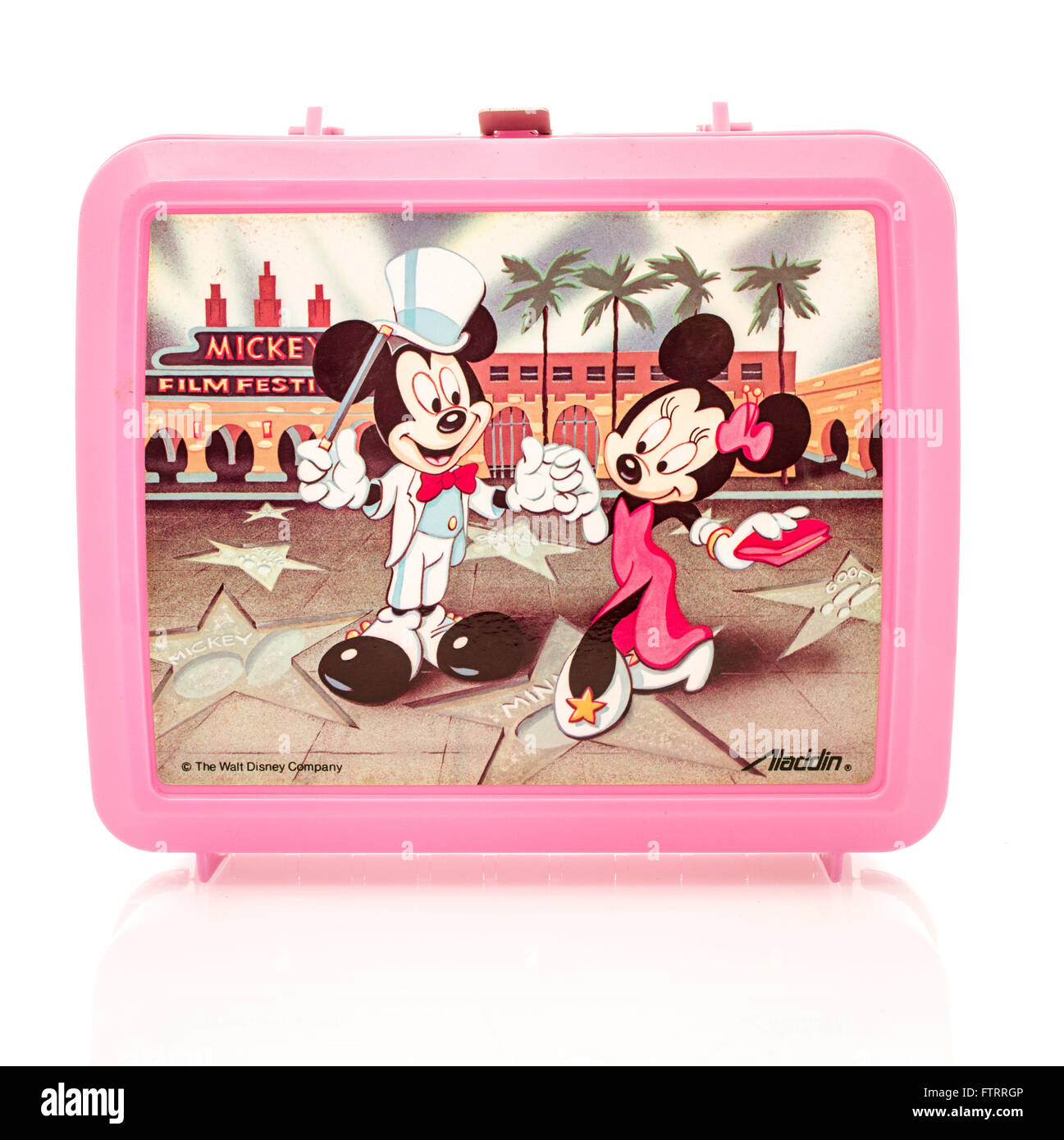 Winneconne, WI - 29 March 2016: Plastic lunch box from the 1980's featuring  Mickey and Minnie Mouse from Disney Stock Photo - Alamy