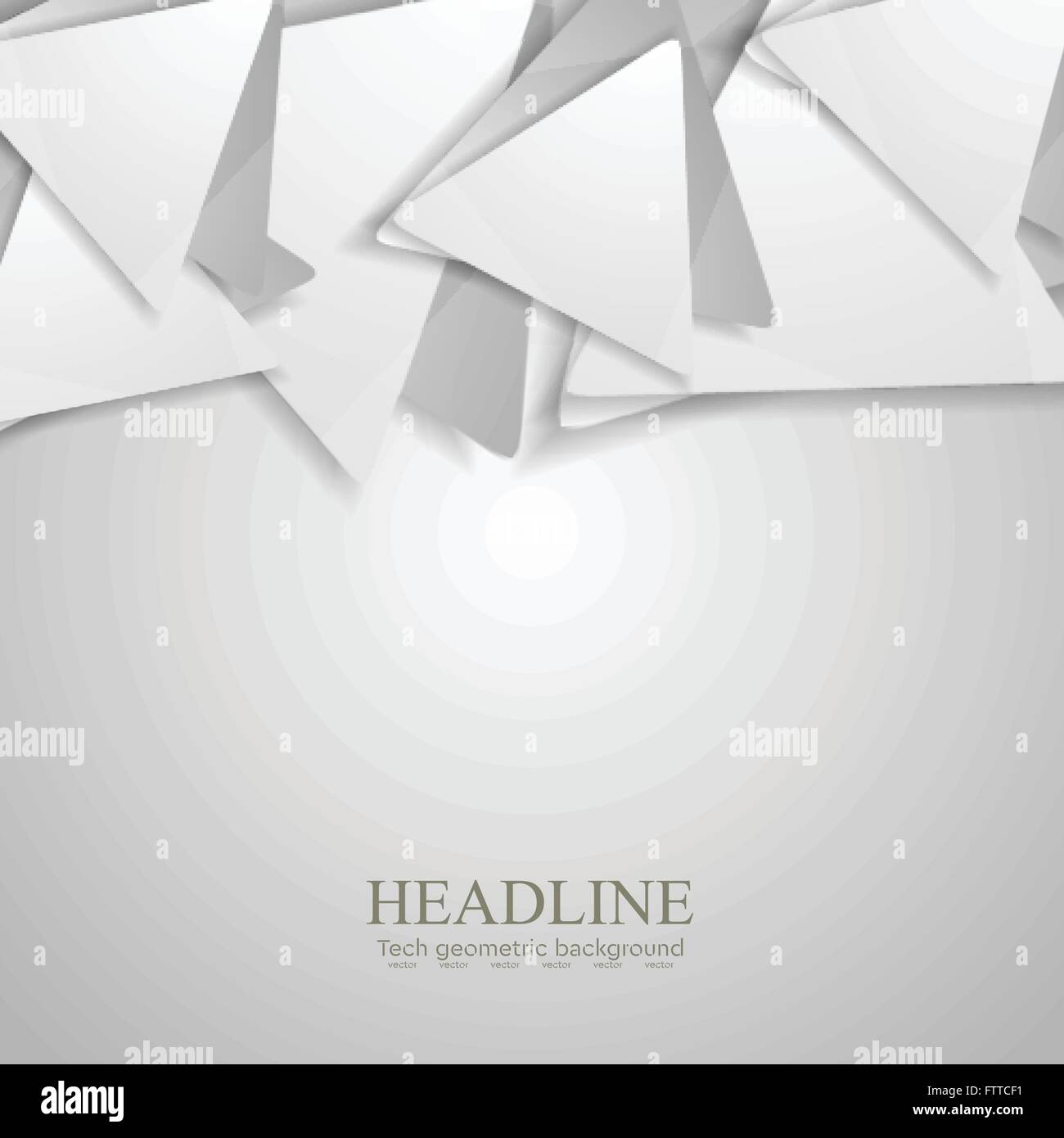 Grey geometric triangles abstract background. Vector design Stock ...