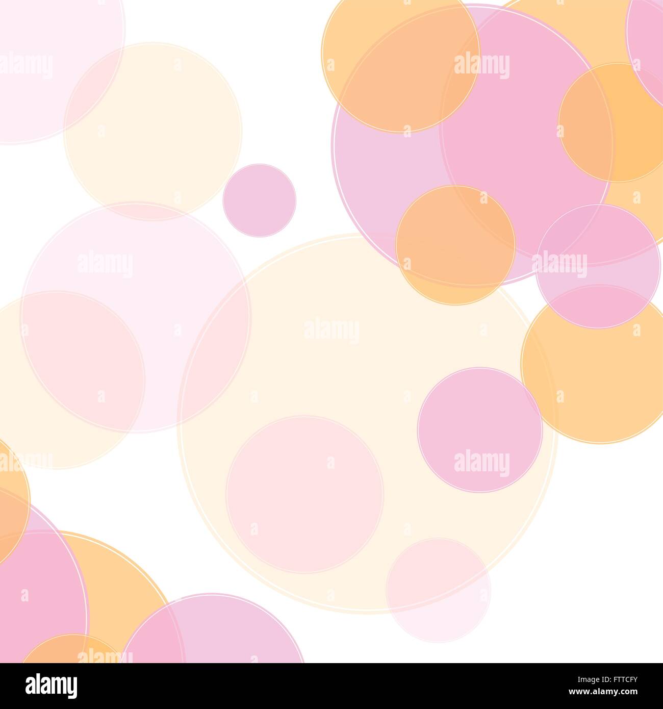 Pastel colors abstract minimal circles design. Vector background Stock
