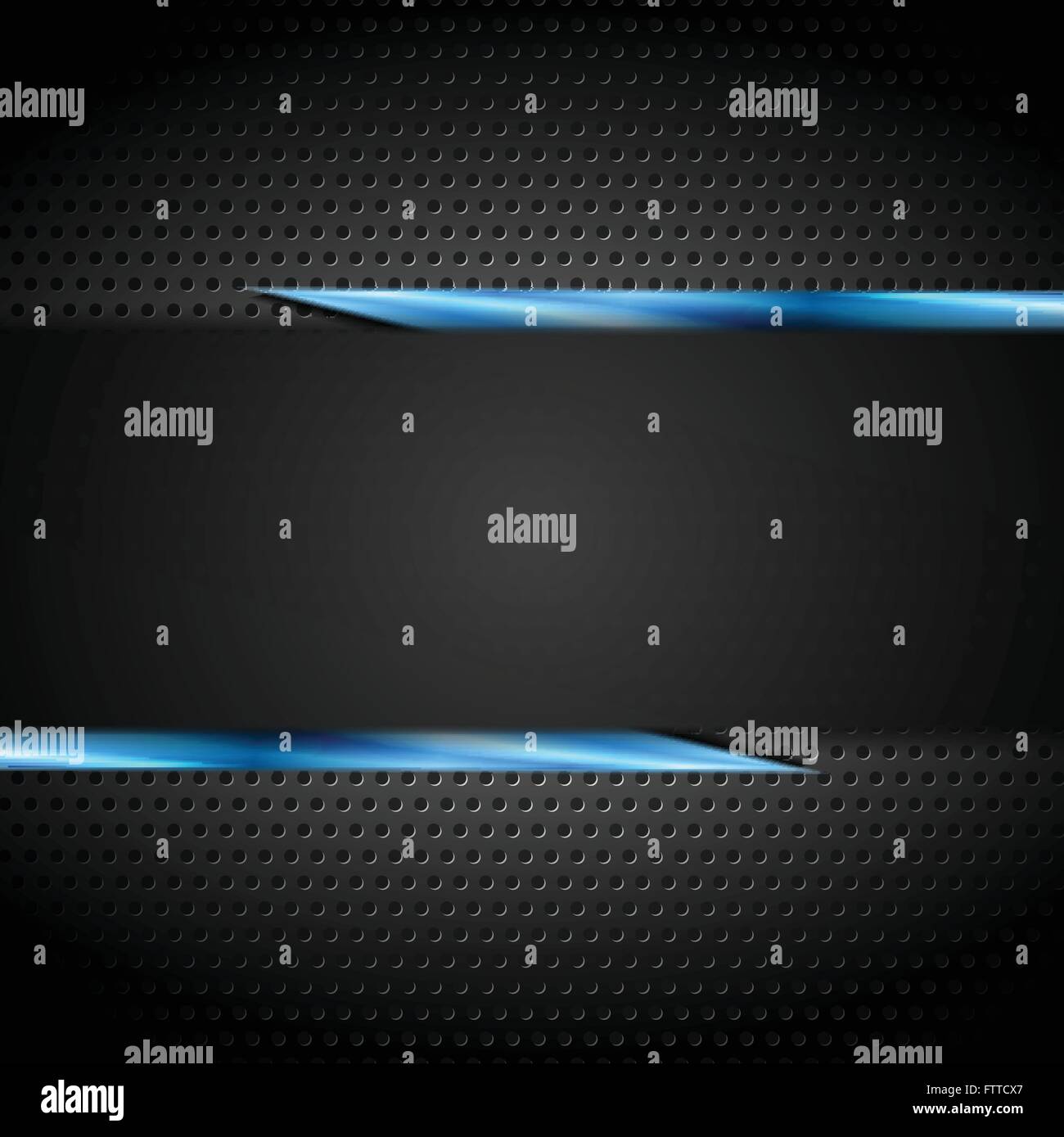 Tech black design with perforated metal texture. Vector background ...