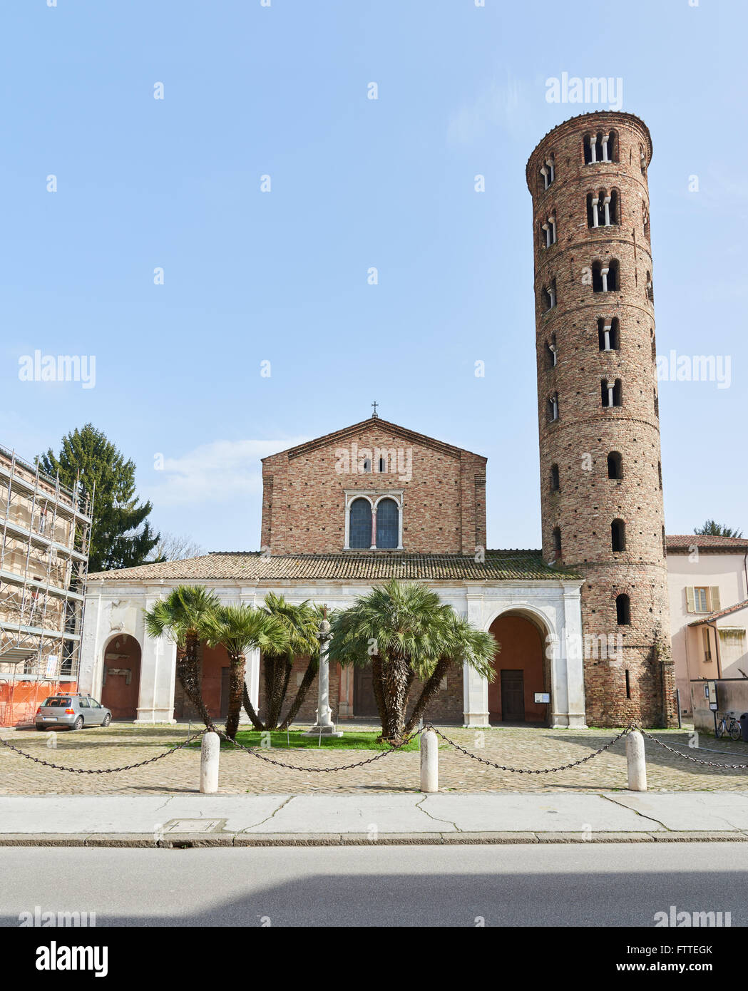 Basilica of Sant' Apollinare Nuovo, a 6th-century Church built by Theodoric the Great as his palace-chapel, listed by UNESCO for Stock Photo