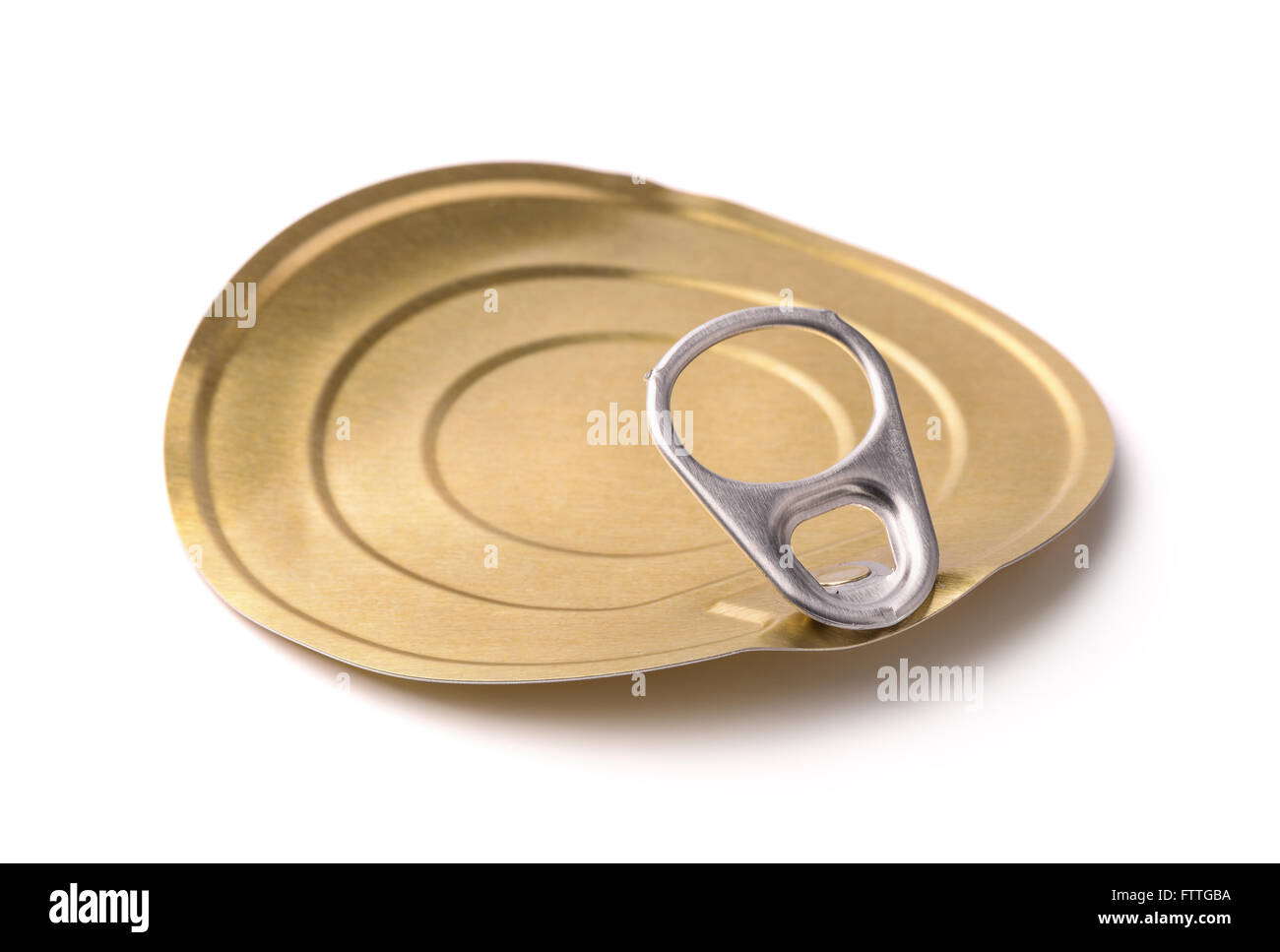 Tin can lid Stock Photo