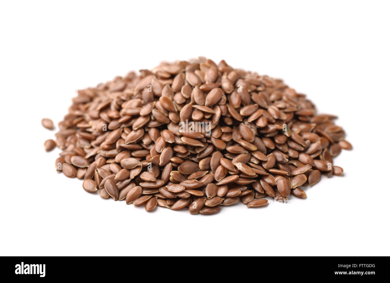 Flax seeds heap isolated on white Stock Photo Alamy