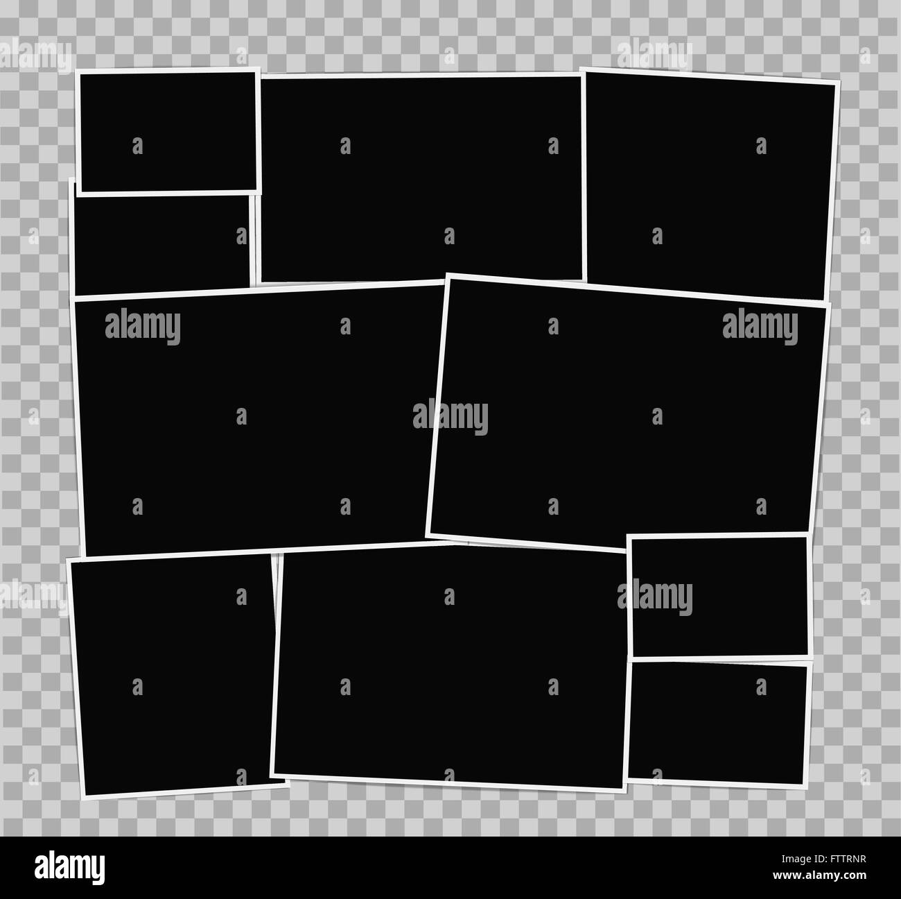 Photo Frames Album Composition On Transparent Background Vector Design Template Photo Frames Album Composition On Transparent Background Vector Design Template