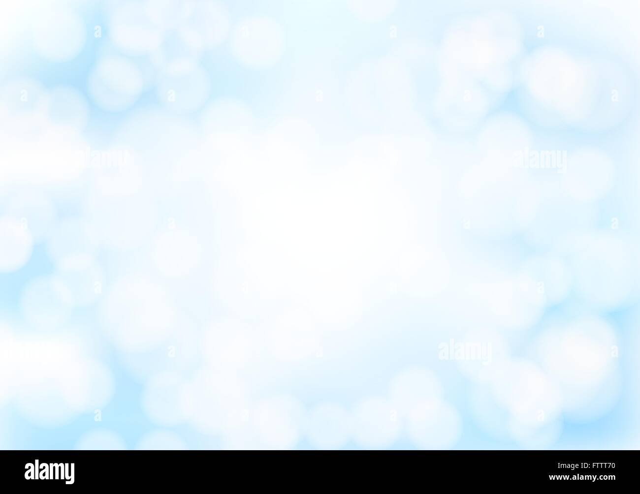 Abstract blue bokeh background with blurred light effects. Glowing ...